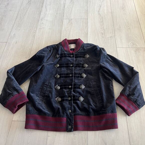 Free People Atlas Cord Bomber Jacket size L - Picture 1 of 10